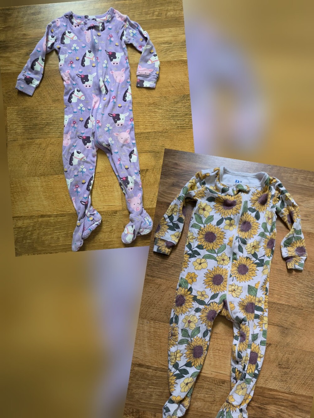 The Children's Place Zipper Footie Pajamas